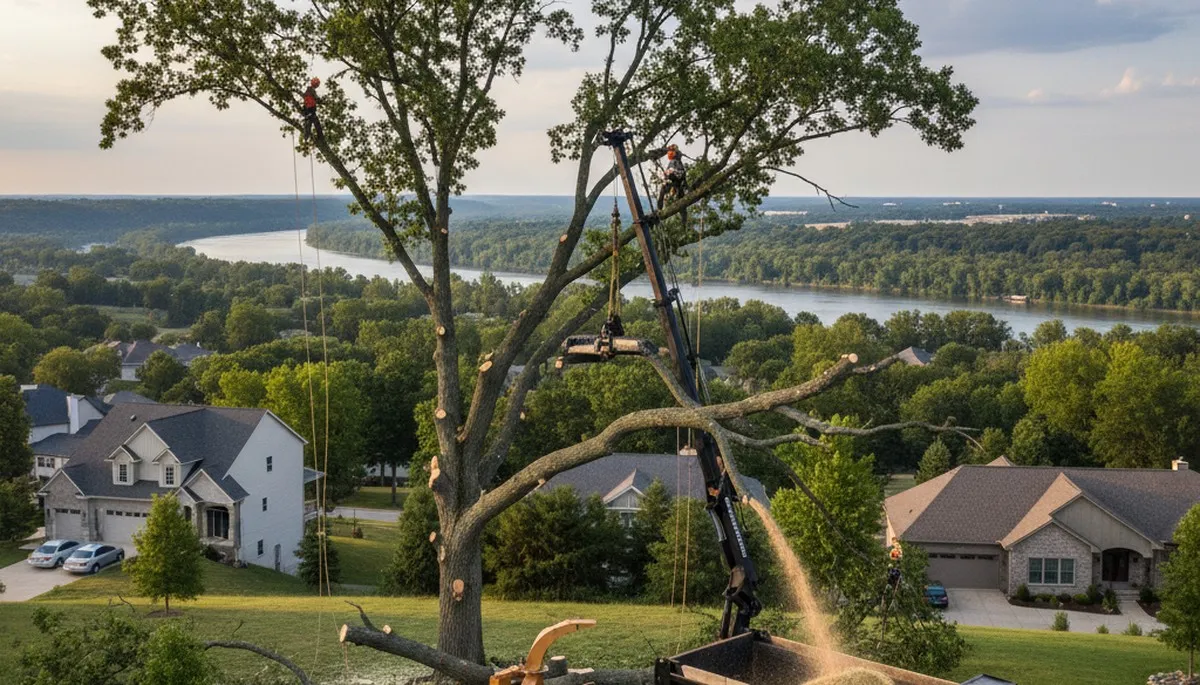 Professional tree removal service in St Louis MO by certified arborists at Tree Service Saint Louis